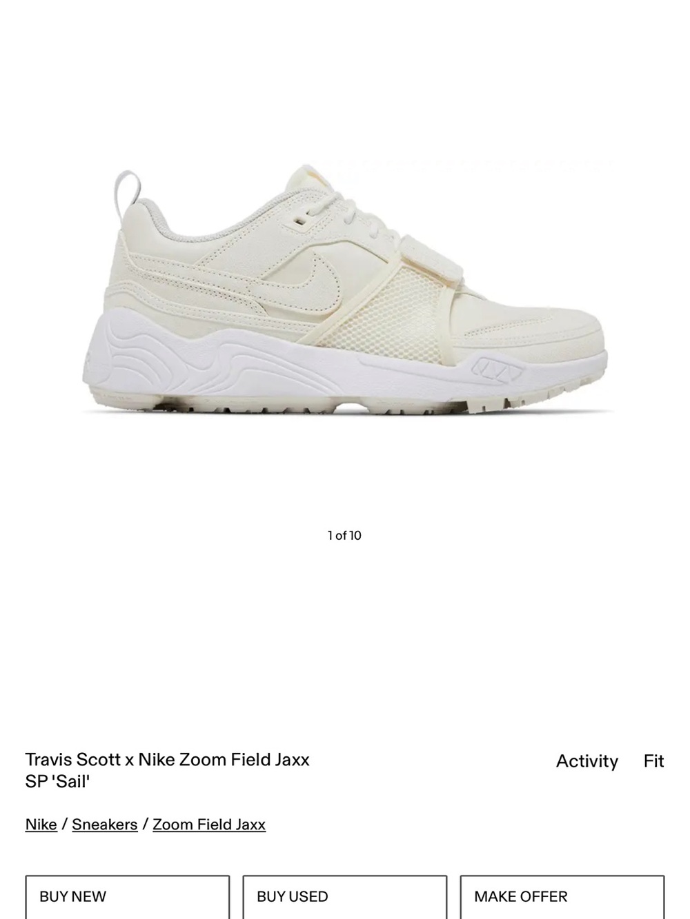 Travis Scott x Nike Zoom filed Jaxx limited edition
